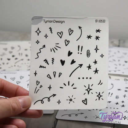 Planner Doodle Stickers | 42 Mini Stickers