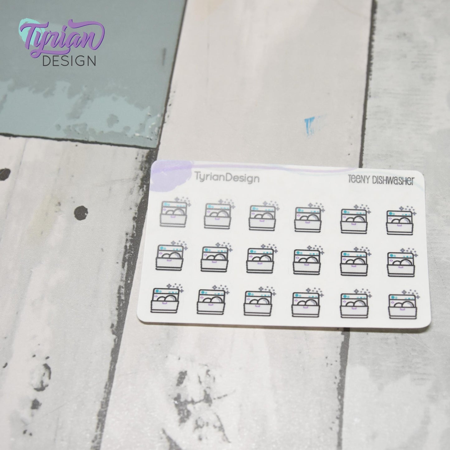 Dishwasher Stickers | 18 stickers | .48 x .5" each