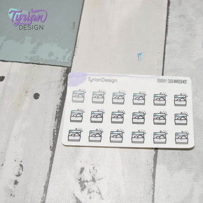 Dishwasher Stickers | 18 stickers | .48 x .5" each