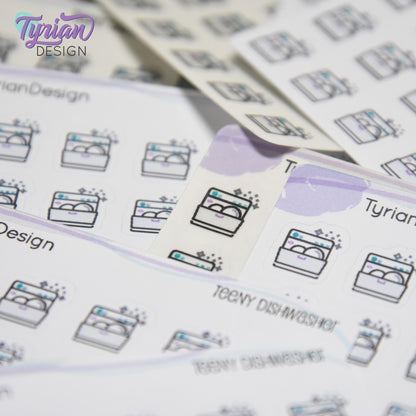 Dishwasher Stickers | 18 stickers | .48 x .5" each
