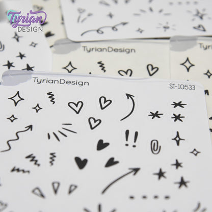 Planner Doodle Stickers | 42 Mini Stickers