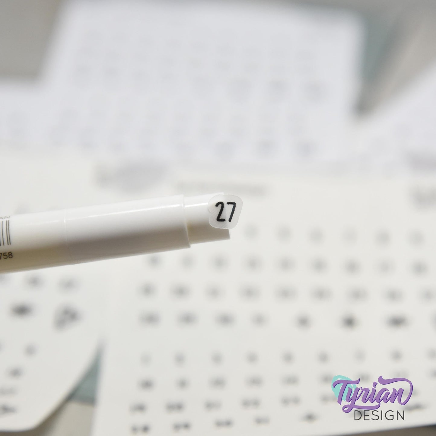 Minimalist Date Stickers | Cole Font | 1–31 Numbers and Accents