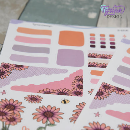 African Daisy House Journal Stickers  | 34 Stickers