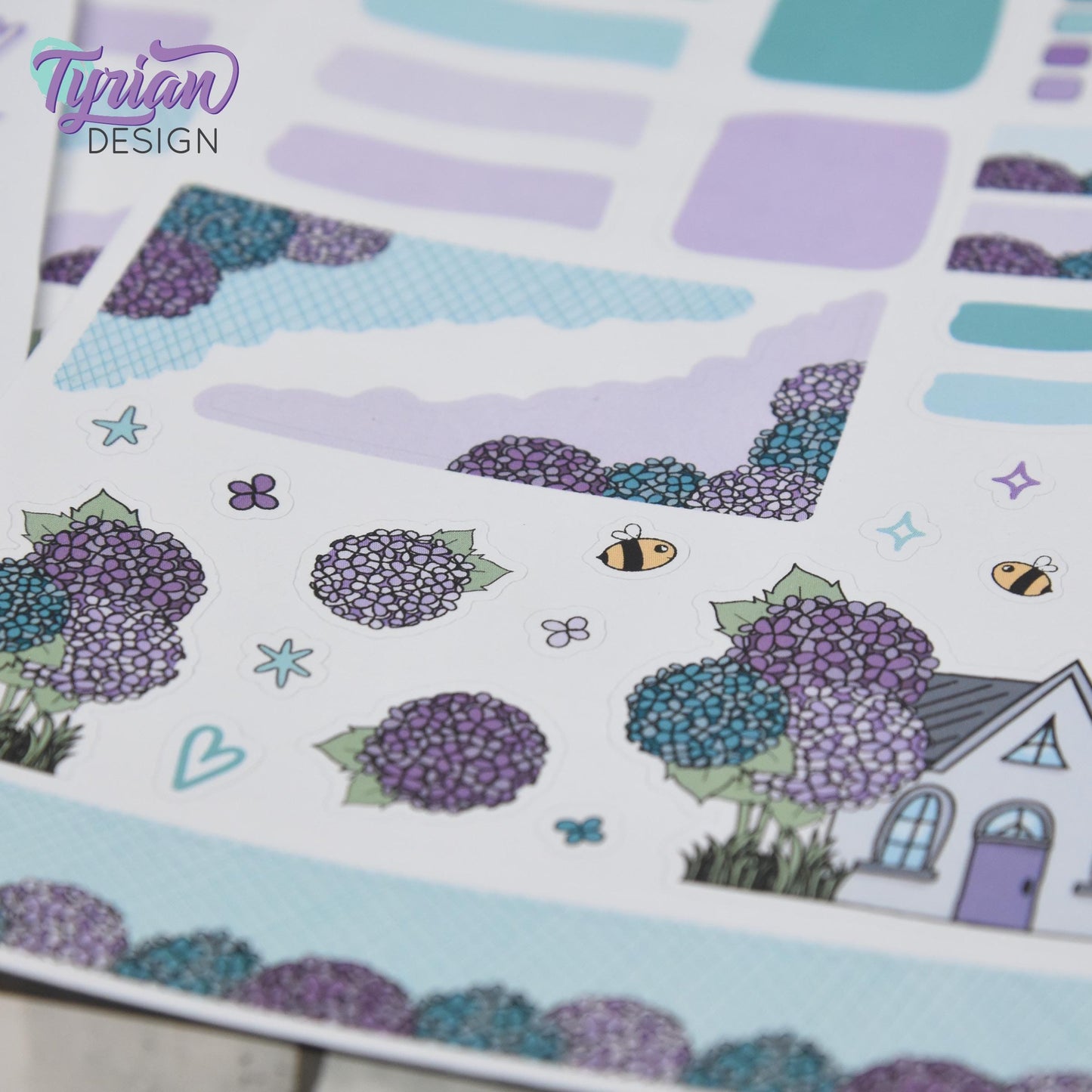 Hydrangea House Journal Stickers  | 38 Stickers | 5x7" Sheet