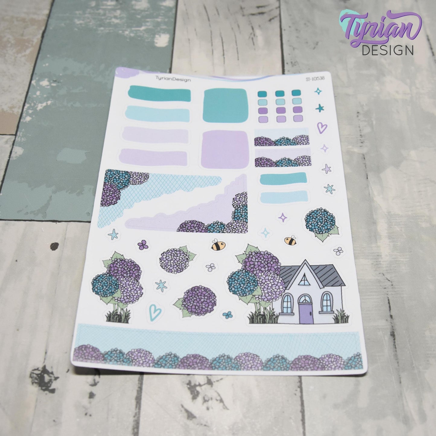 Hydrangea House Journal Stickers  | 38 Stickers | 5x7" Sheet