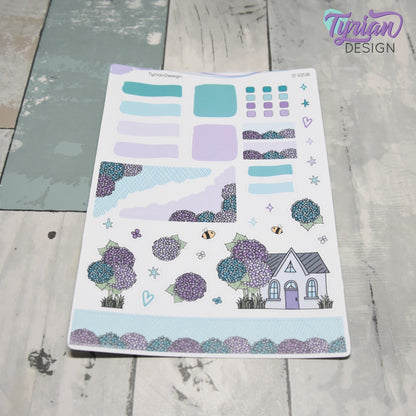 Hydrangea House Journal Stickers  | 38 Stickers | 5x7" Sheet