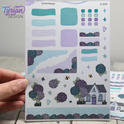 Hydrangea House Journal Stickers  | 38 Stickers | 5x7" Sheet
