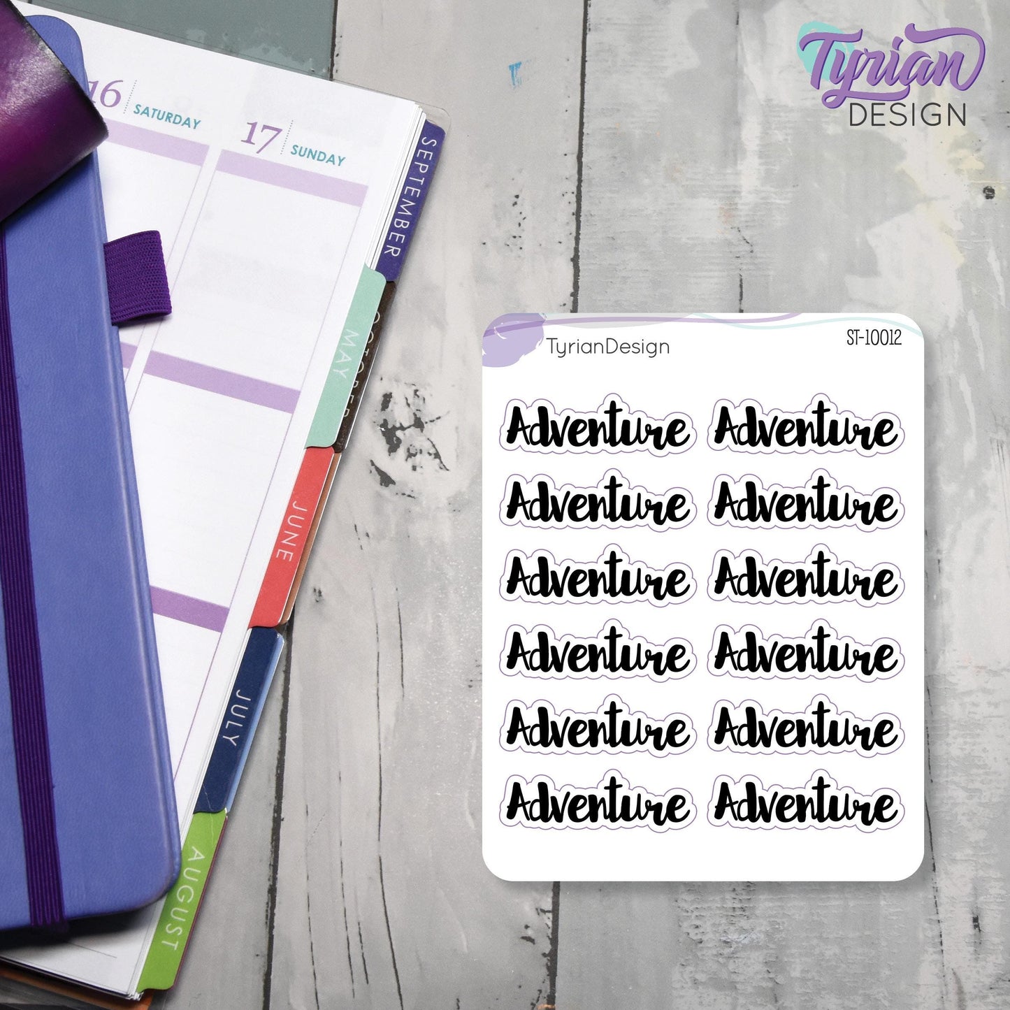 Adventure Stickers | 12 Stickers | 1.5" x .5" Each