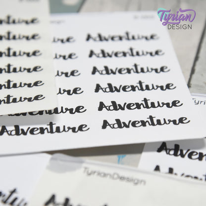 Adventure Stickers | 12 Stickers | 1.5" x .5" Each
