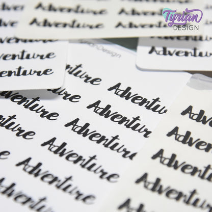 Adventure Stickers | 12 Stickers | 1.5" x .5" Each