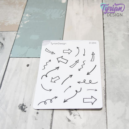 Planner Doodle Stickers | 20 Arrow Stickers