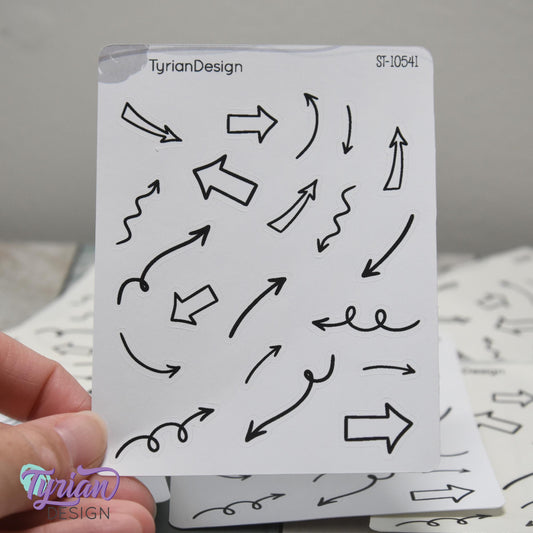 Planner Doodle Stickers | 20 Arrow Stickers