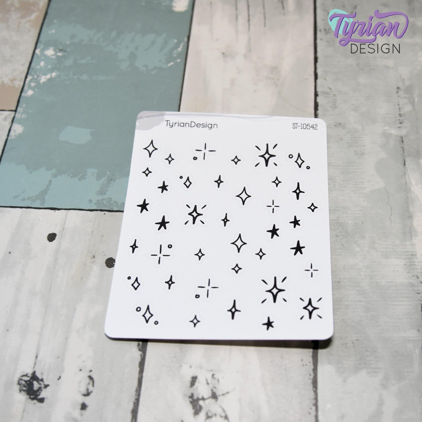 Planner Doodle Stickers | 38 Star Stickers | Variety of Stars | Various Sizes