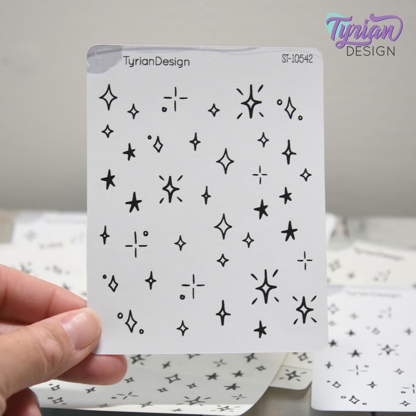 Planner Doodle Stickers | 38 Star Stickers | Variety of Stars | Various Sizes