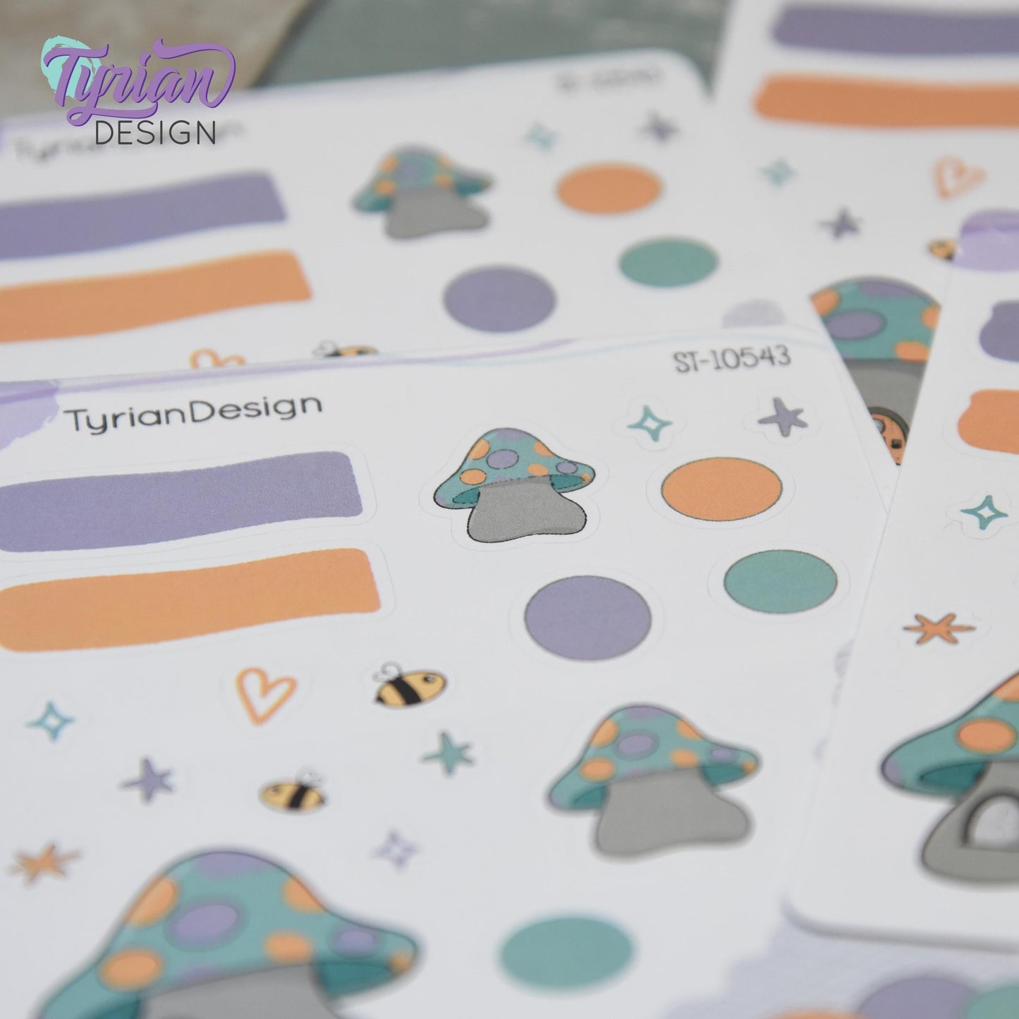 Mushroom House Journal Stickers | 20 Stickers  3.5x4.5" Sheet
