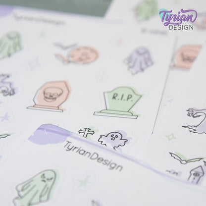 Pastel Halloween Stickers | 12 Stickers