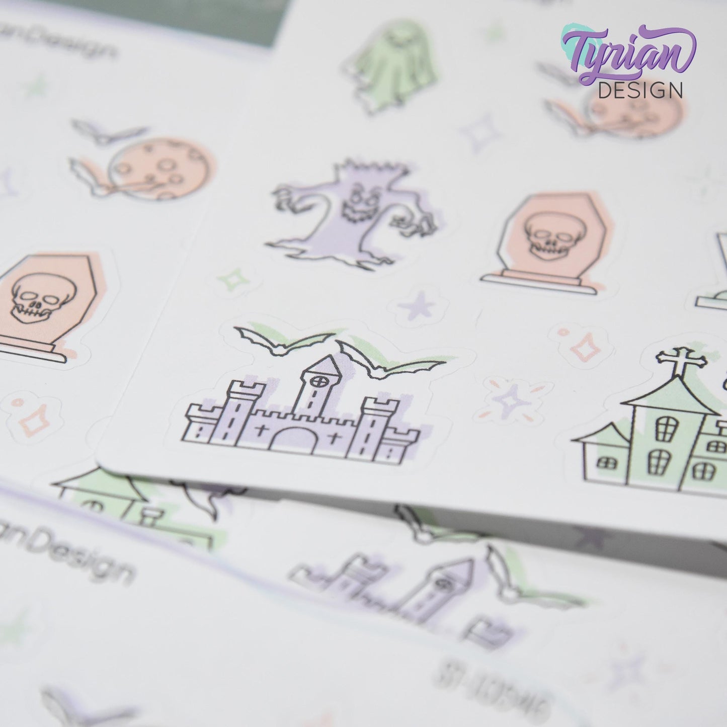 Pastel Halloween Stickers | 12 Stickers