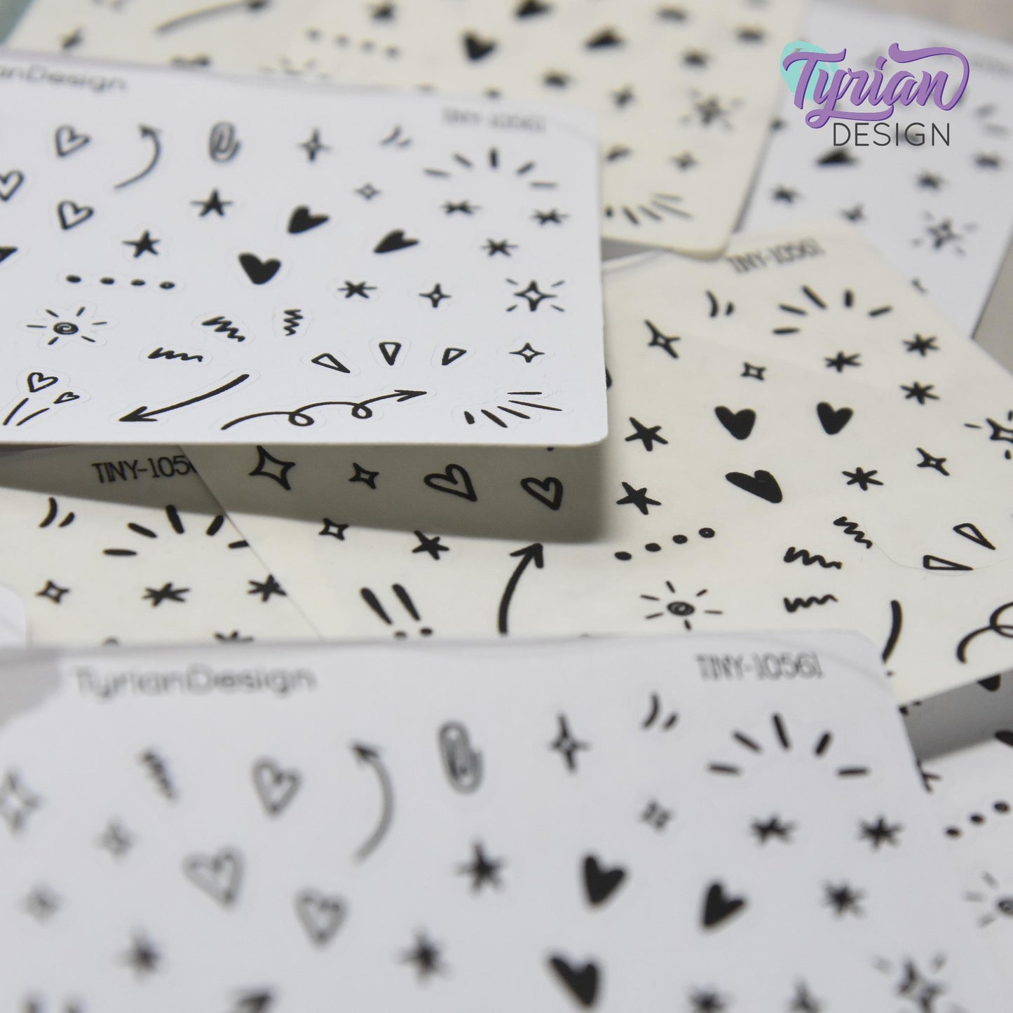 Tiny Planner Doodles Stickers  | 44 Stickers