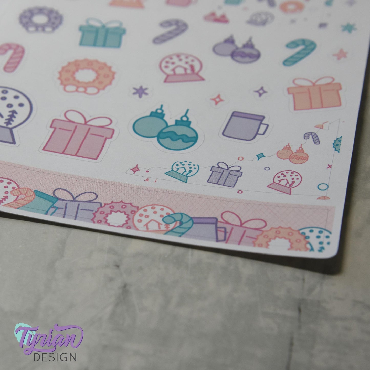 Holiday Journal Stickers | 34 Stickers