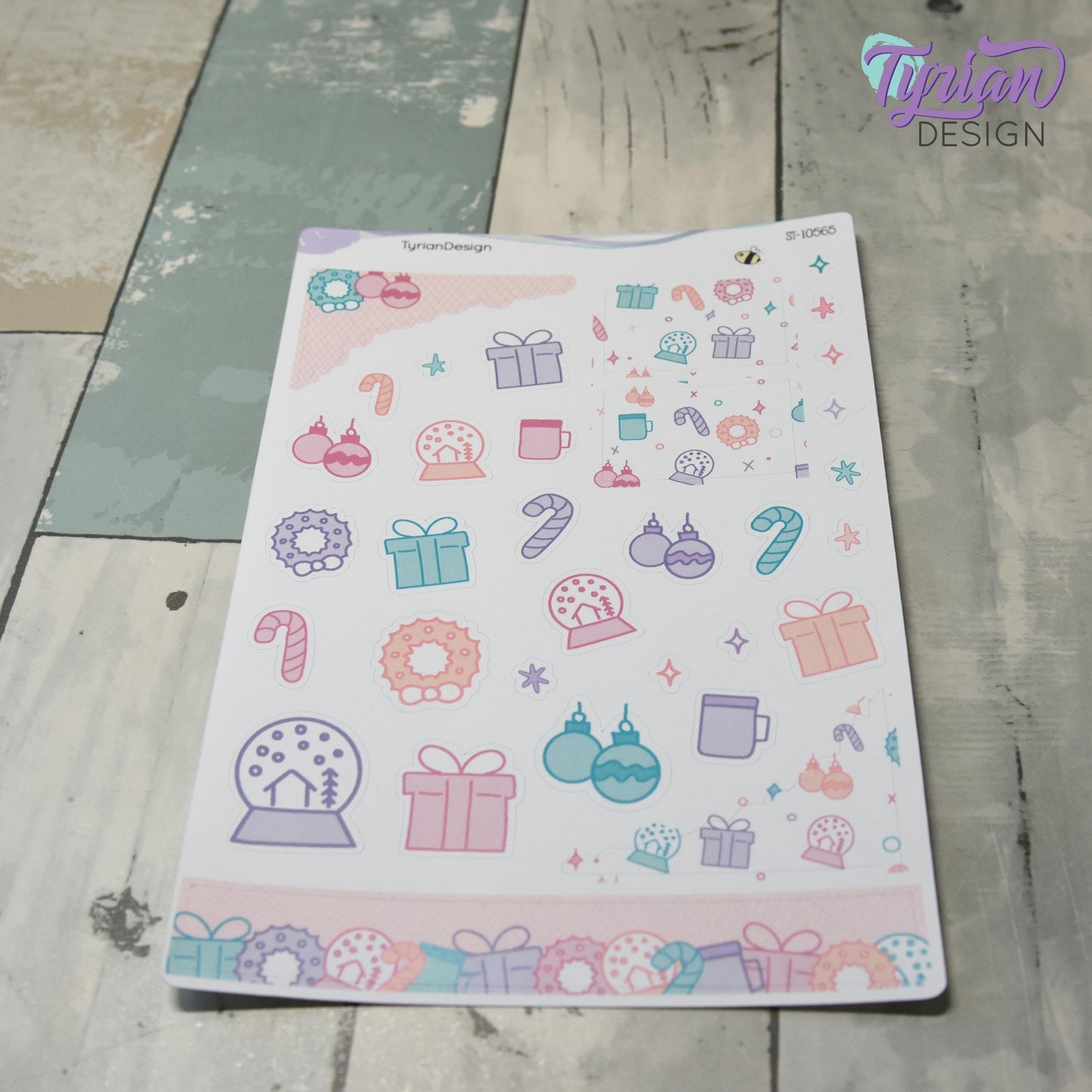 Holiday Journal Stickers | 34 Stickers