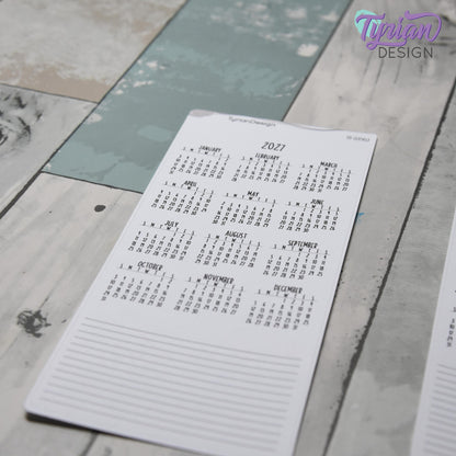 2027 Monthly Sticker |  Hobonichi Weeks| 1 Sticker