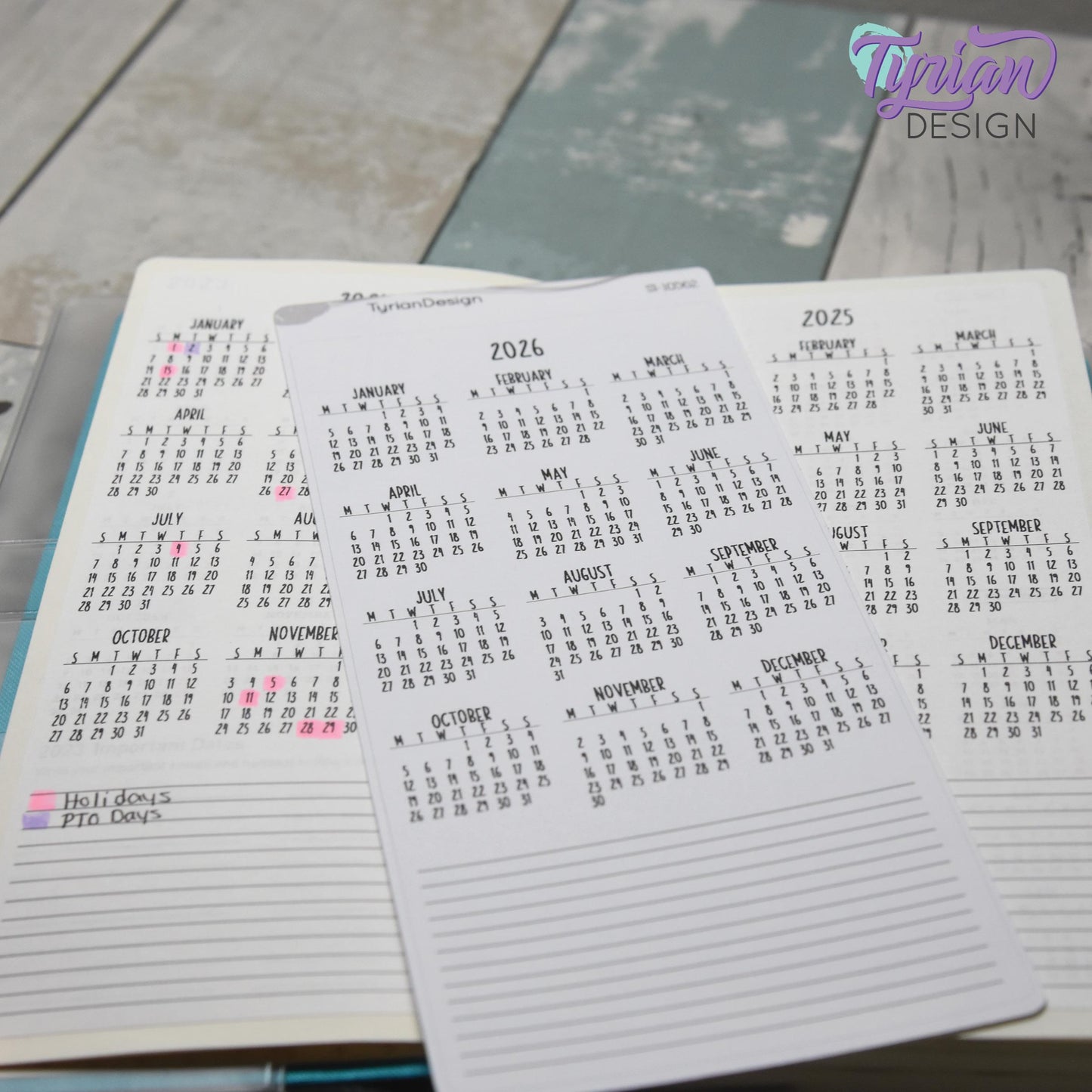 2026 Monthly Sticker | Hobonichi Weeks | 1 Sticker