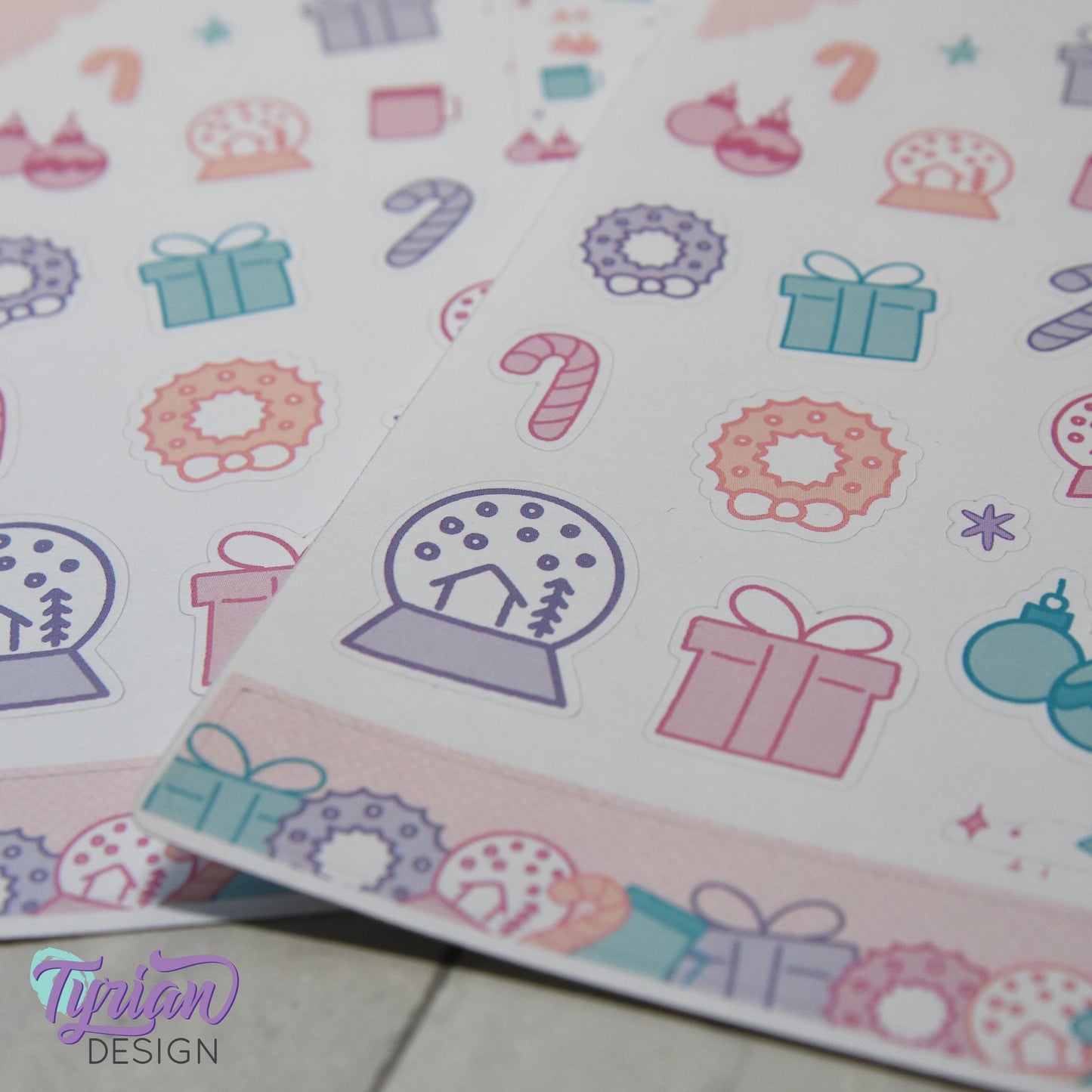 Holiday Journal Stickers | 34 Stickers