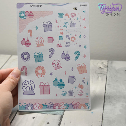 Holiday Journal Stickers | 34 Stickers