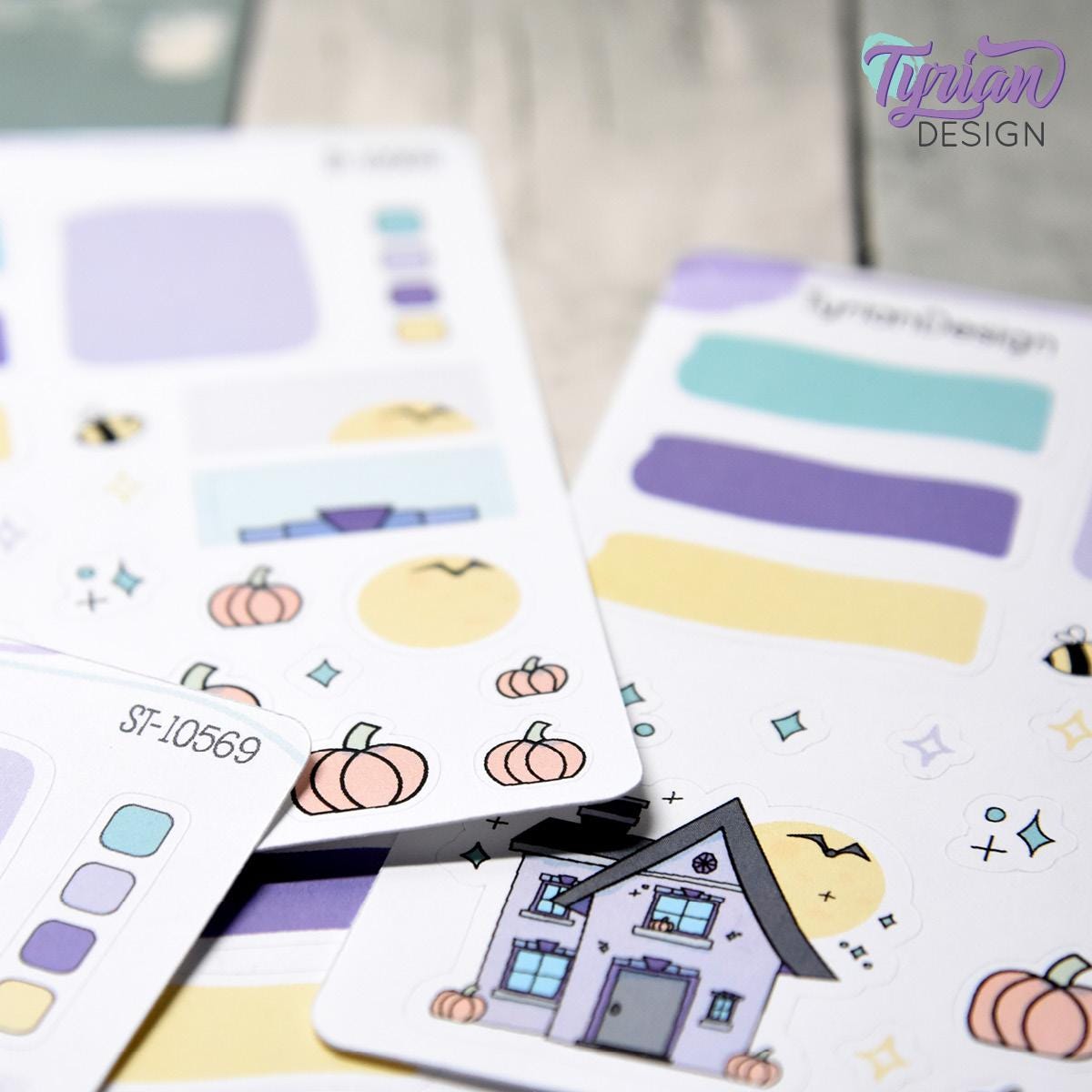 Fall Pumpkin House Journal Stickers | 19 Stickers.