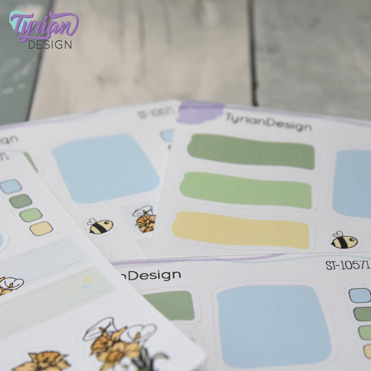 Daffodil and Calla Lily House Journal Stickers | 16 Stickers