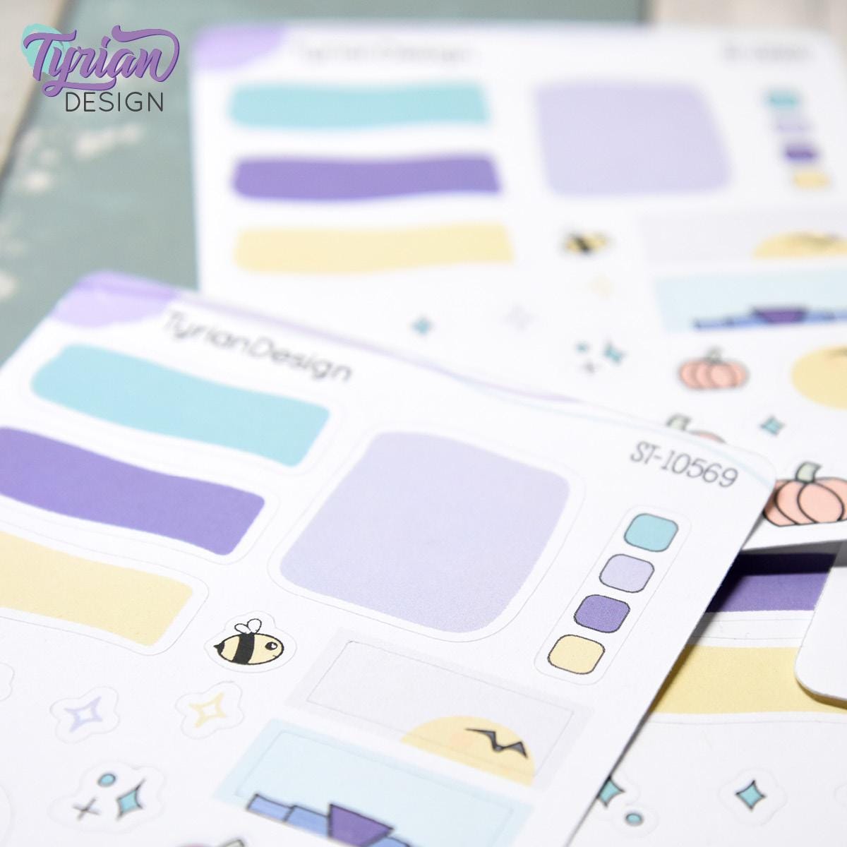 Fall Pumpkin House Journal Stickers | 19 Stickers.