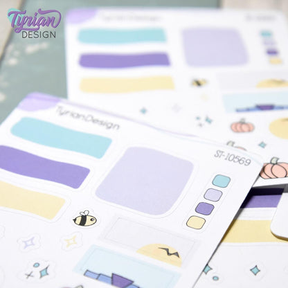 Fall Pumpkin House Journal Stickers | 19 Stickers.