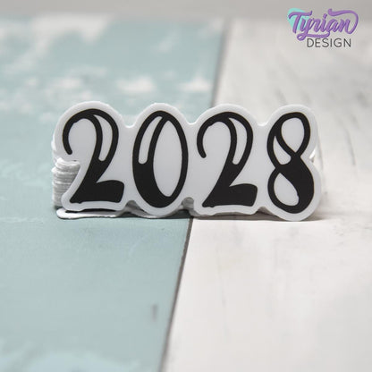 2028 Sticker | 2.5 x 1 inch