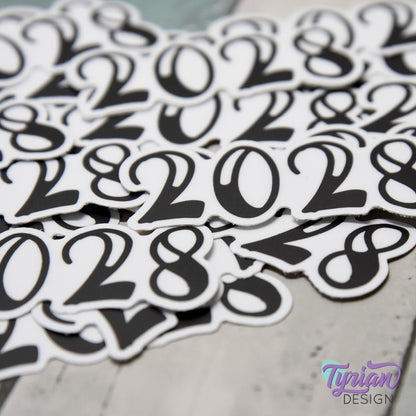 2028 Sticker | 2.5 x 1 inch